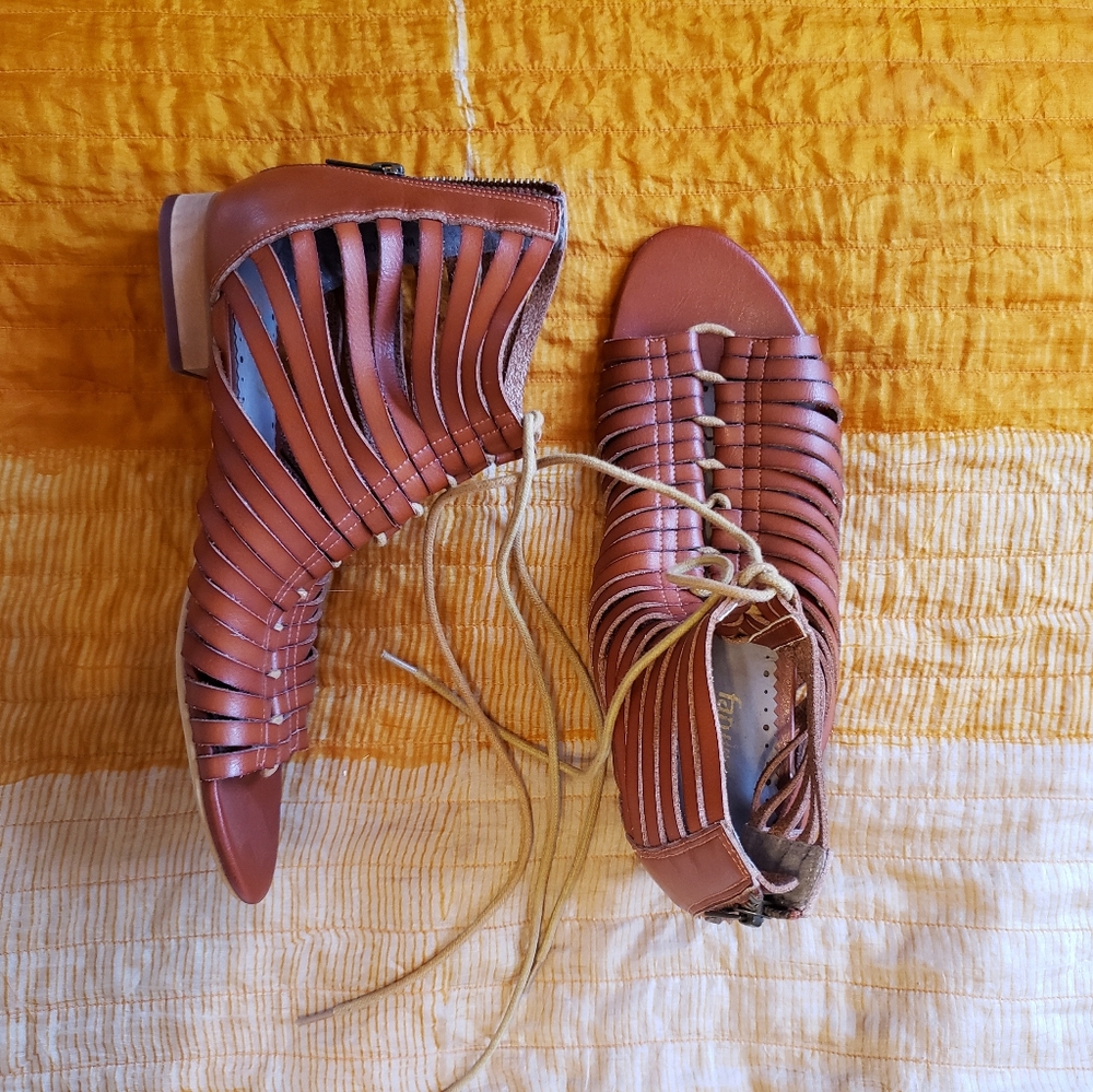 Anthro Gladiator sandals by Faryl Robin